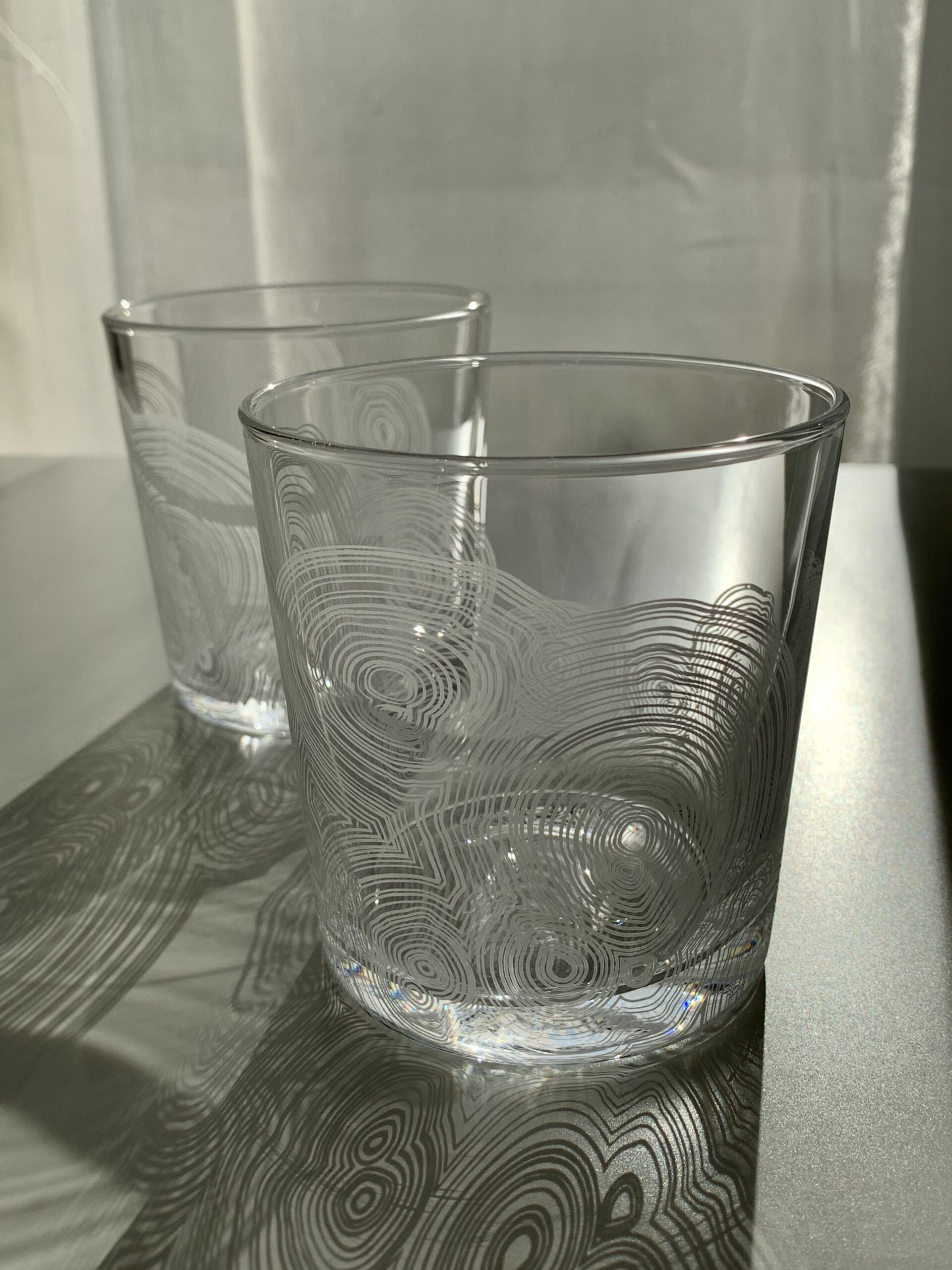 Polish Crystal Lowball Glasses Set (6) - Pinwheel Cut